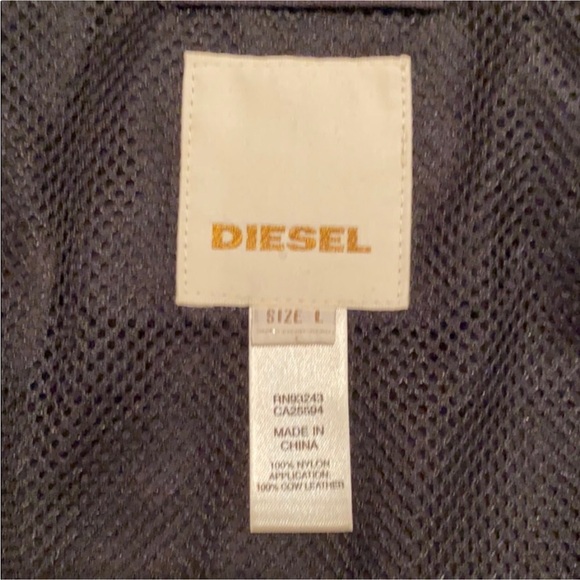 Diesel lightweight nylon biker jacket. - Picture 6 of 11
